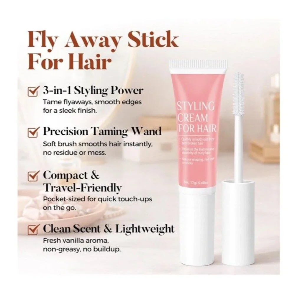 Fly Away Stick for Hair, Non-Sticky Hair Taming Wand for Flyaways